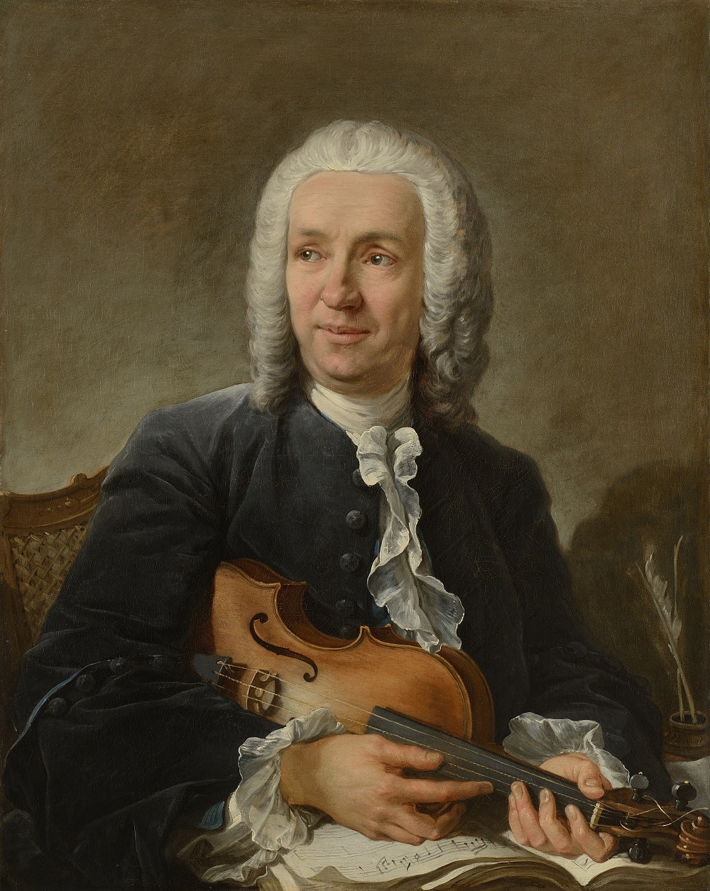 PORTRAIT DU COMPOSITEUR FRANCESCO GEMINIANI François Boucher